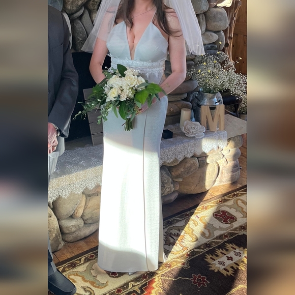 Metallic wedding prom dress - Picture 2 of 16